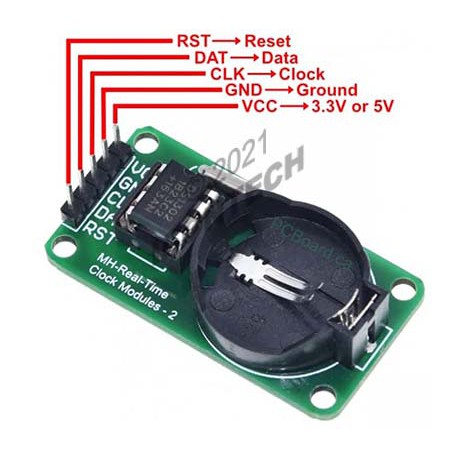 DS1302 Real Time Clock Module INCLUDED BATTERY CR2032 DS1302 Clock Module ds1302 4