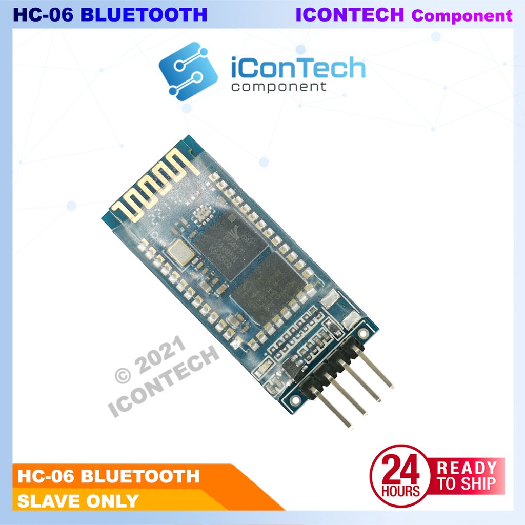 HC-05 Bluetooth Module Master and Slave Mode AT Command Support HC05 HC06 BT06 Bluetooth RF ICONTECH 6