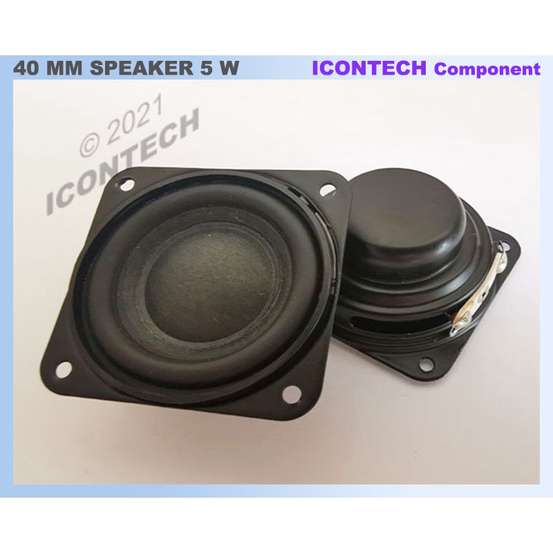 40MM SPEAKER 4 OHM 5 WATT SQUARE SPEAKER DIY PROJECT